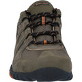 Hi-Tec Quadra II Chaussures De Randonnée Pour Hommes En Daim Taupe/orange Brûlé