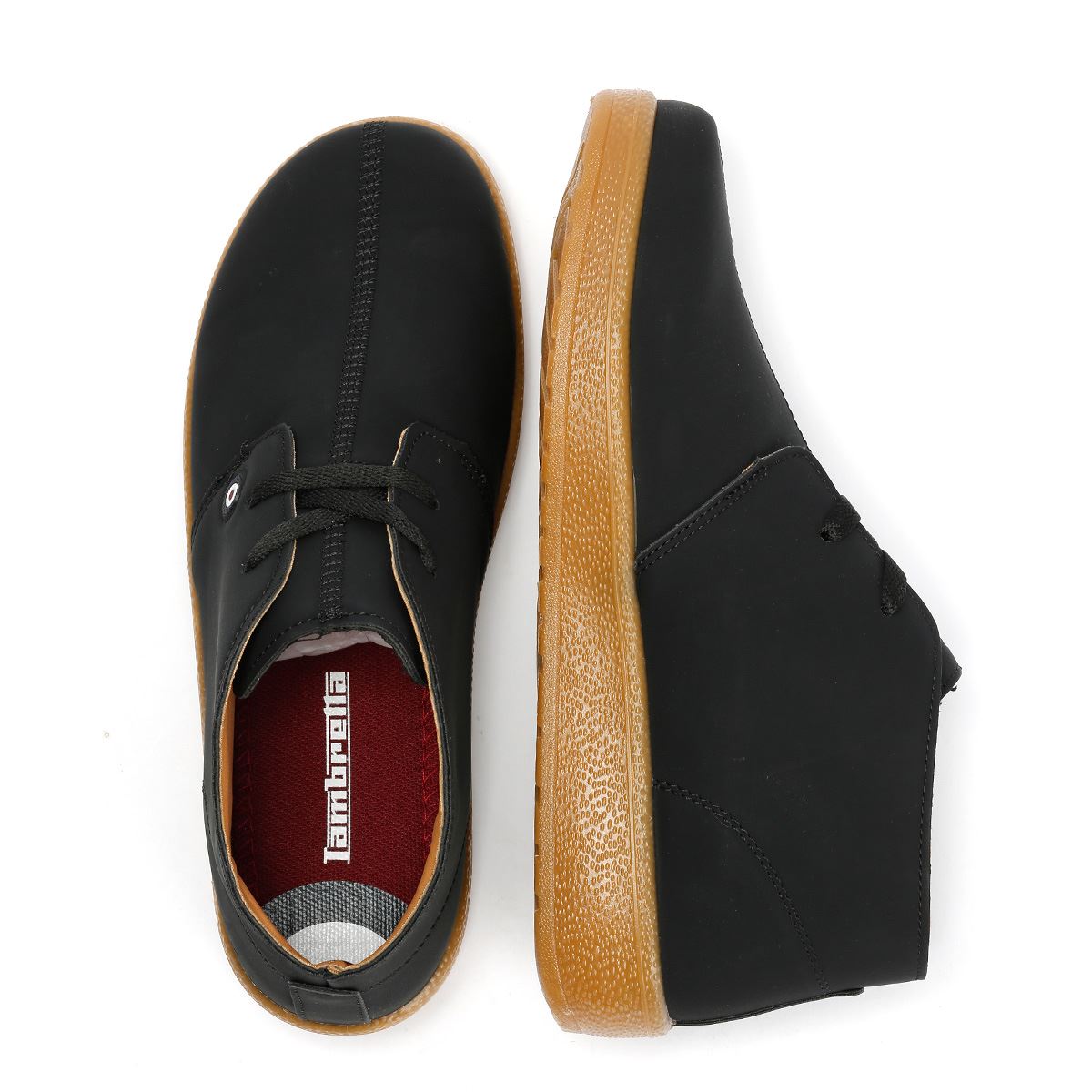 Lambretta Pinto Bottes Noires Pour Hommes