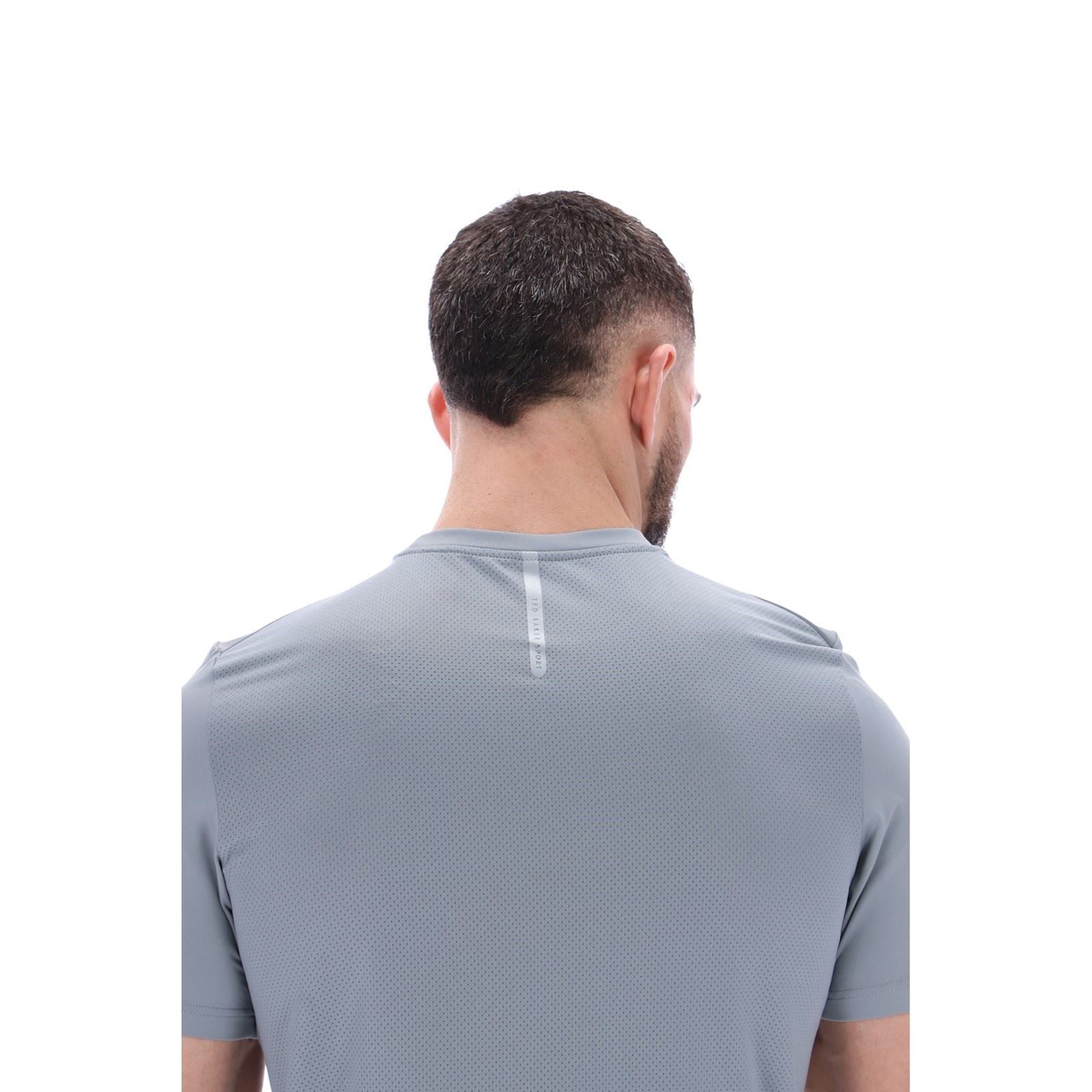 Ted Baker SAM TBMTS2635 T-Shirts De Sport Gris En Polyester Pour Hommes