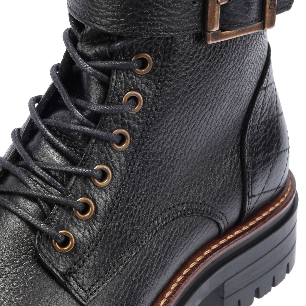 Barbour Heidi Bottes Noires En Cuir Pour Femmes