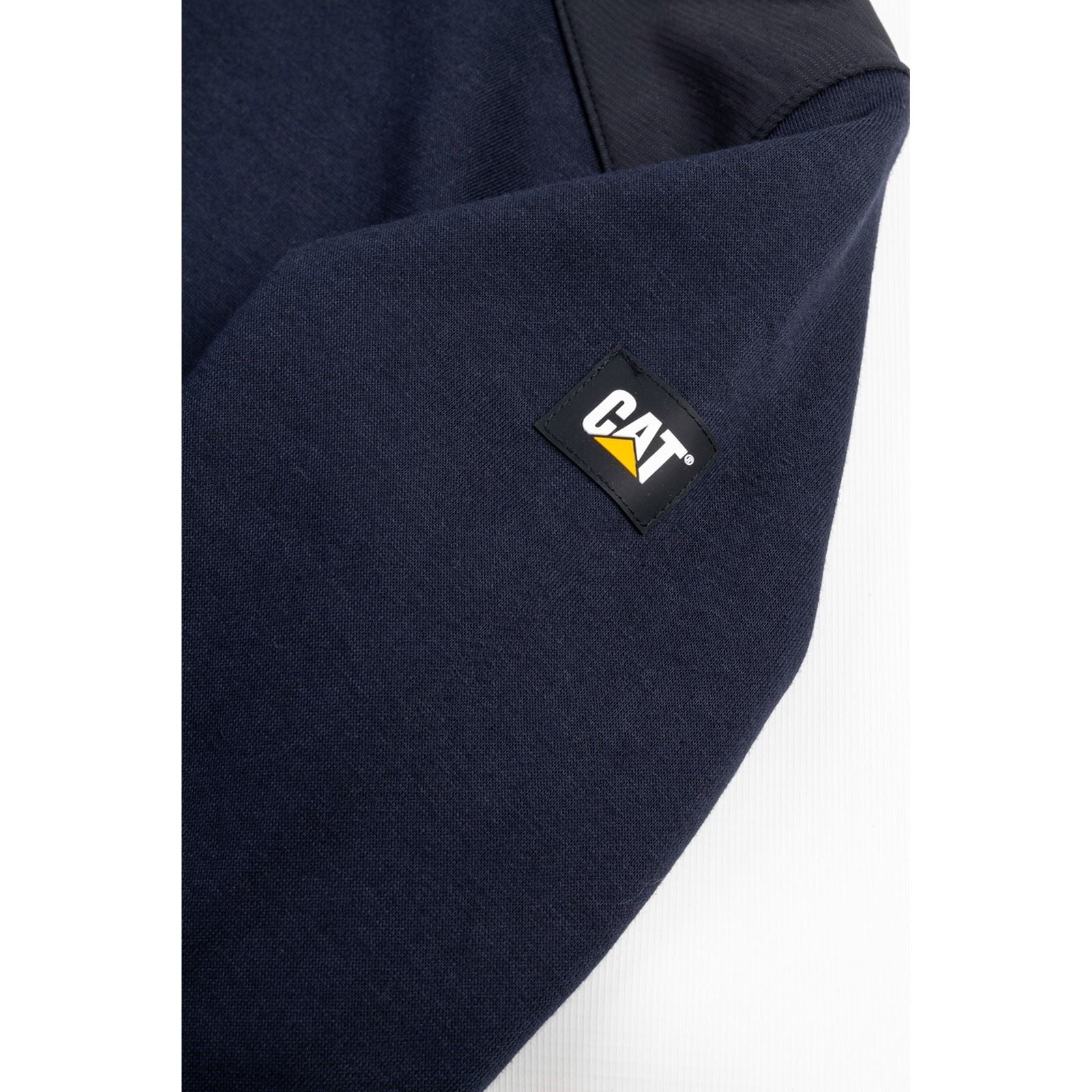 Caterpillar Essentials Sweat À Capuche Bleu En Polyester Pour Homme
