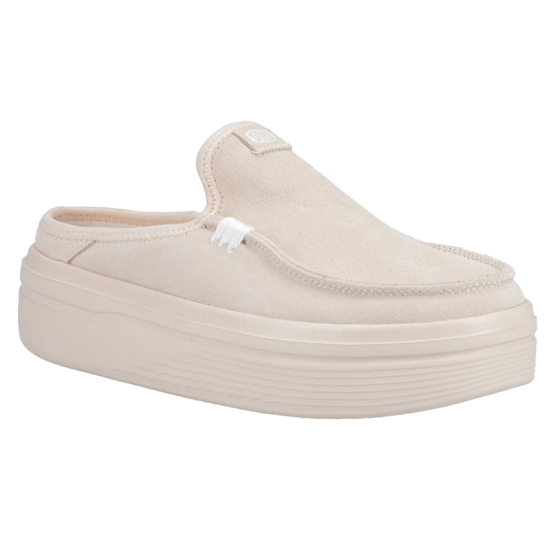 HEYDUDE Austin Lift Classic Mules En Cuir Pour Femmes De Couleur Blush