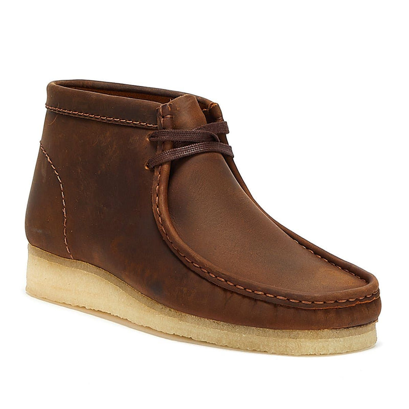 Clarks Originals Wallabee Beeswax Bottes marron pour hommes