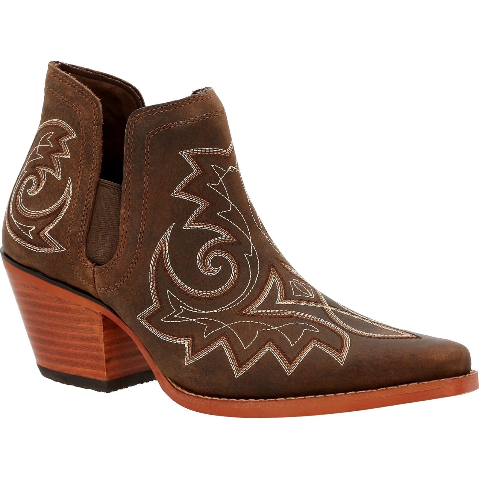Durango Bottes En Cuir Crush Pour Femmes Couleur Café