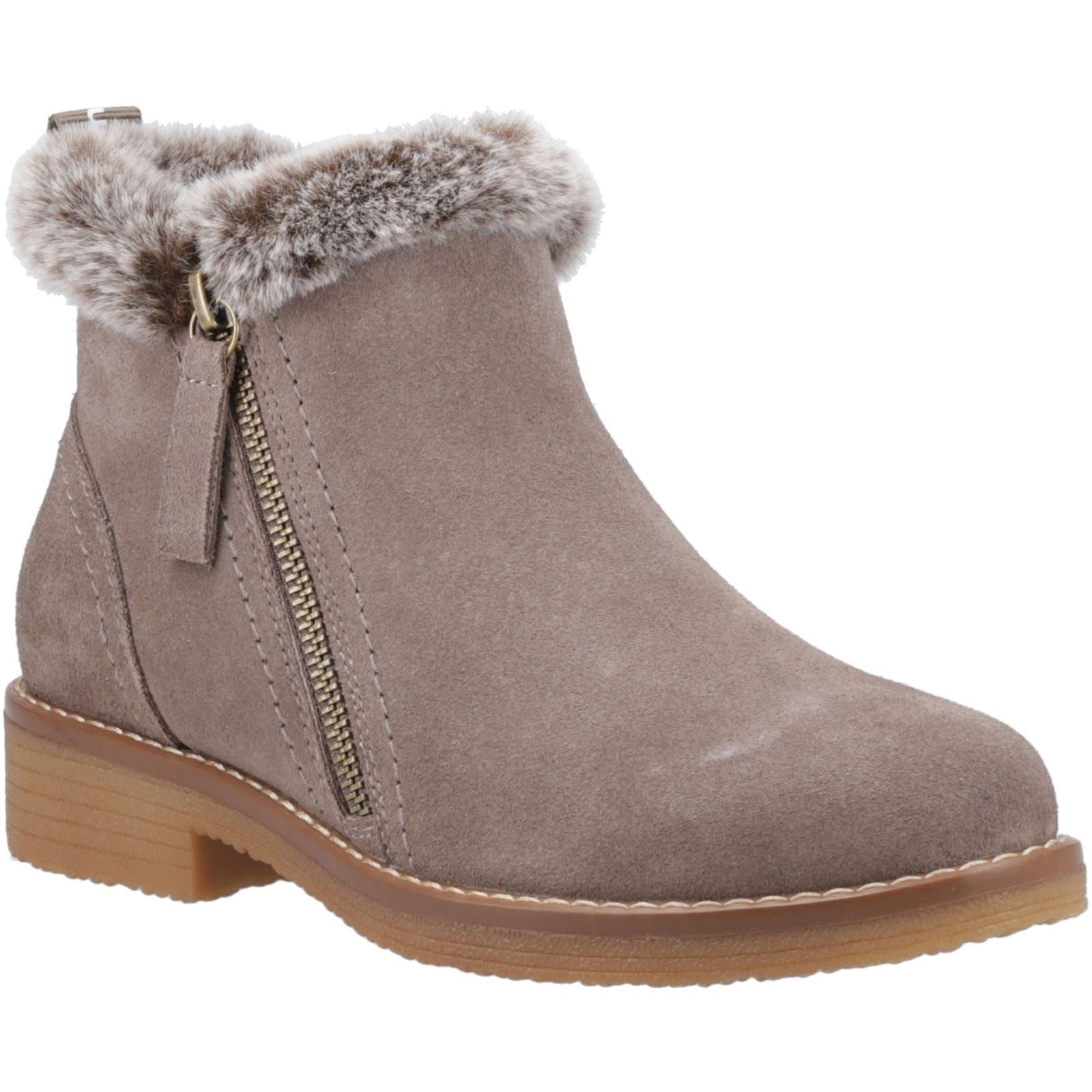 Hush Puppies Marnie Bottines De Cheville D'hiver Pour Femmes En Taupe Suédois