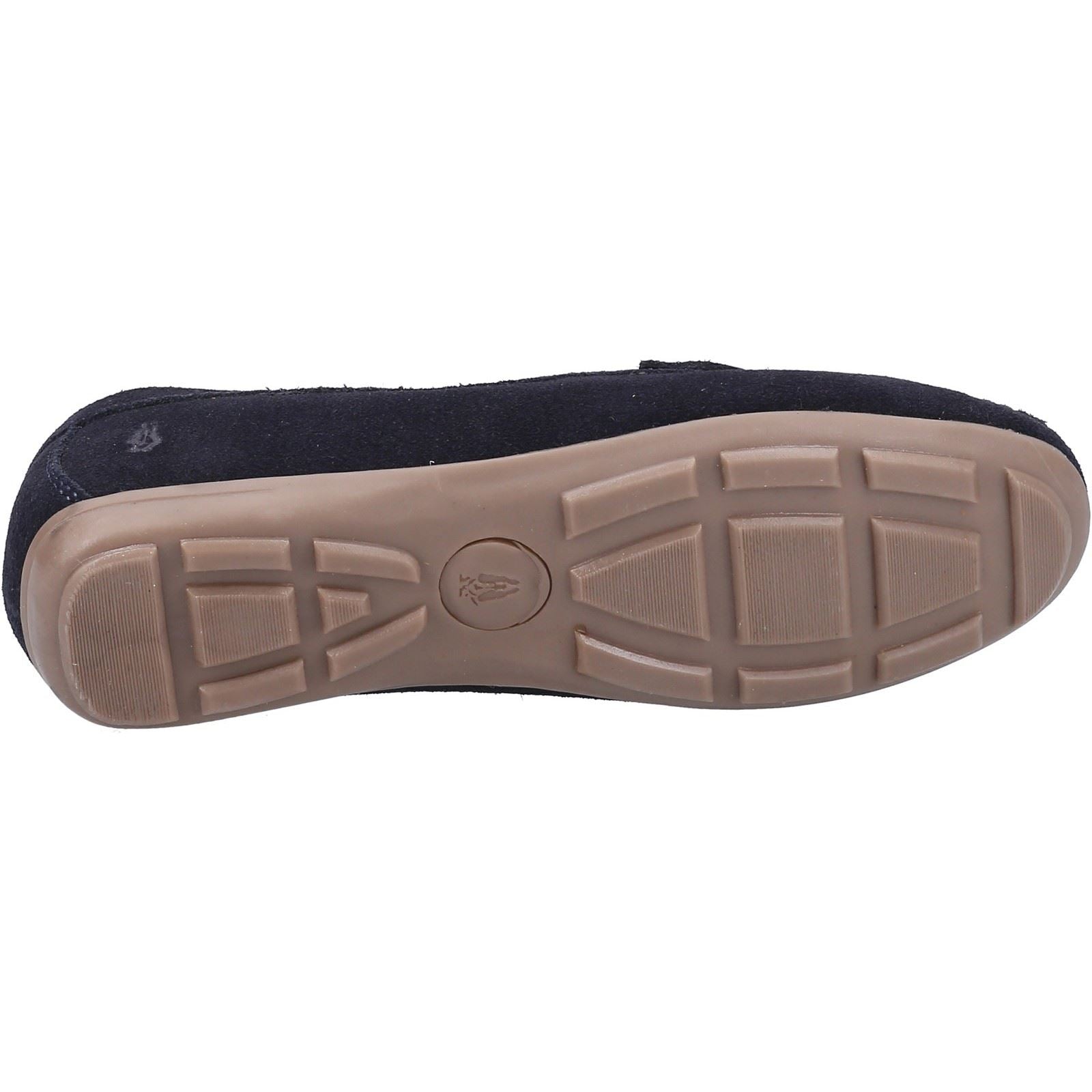Hush Puppies Molly Snaffle Mocassins Bleu Marine En Daim Pour Femmes