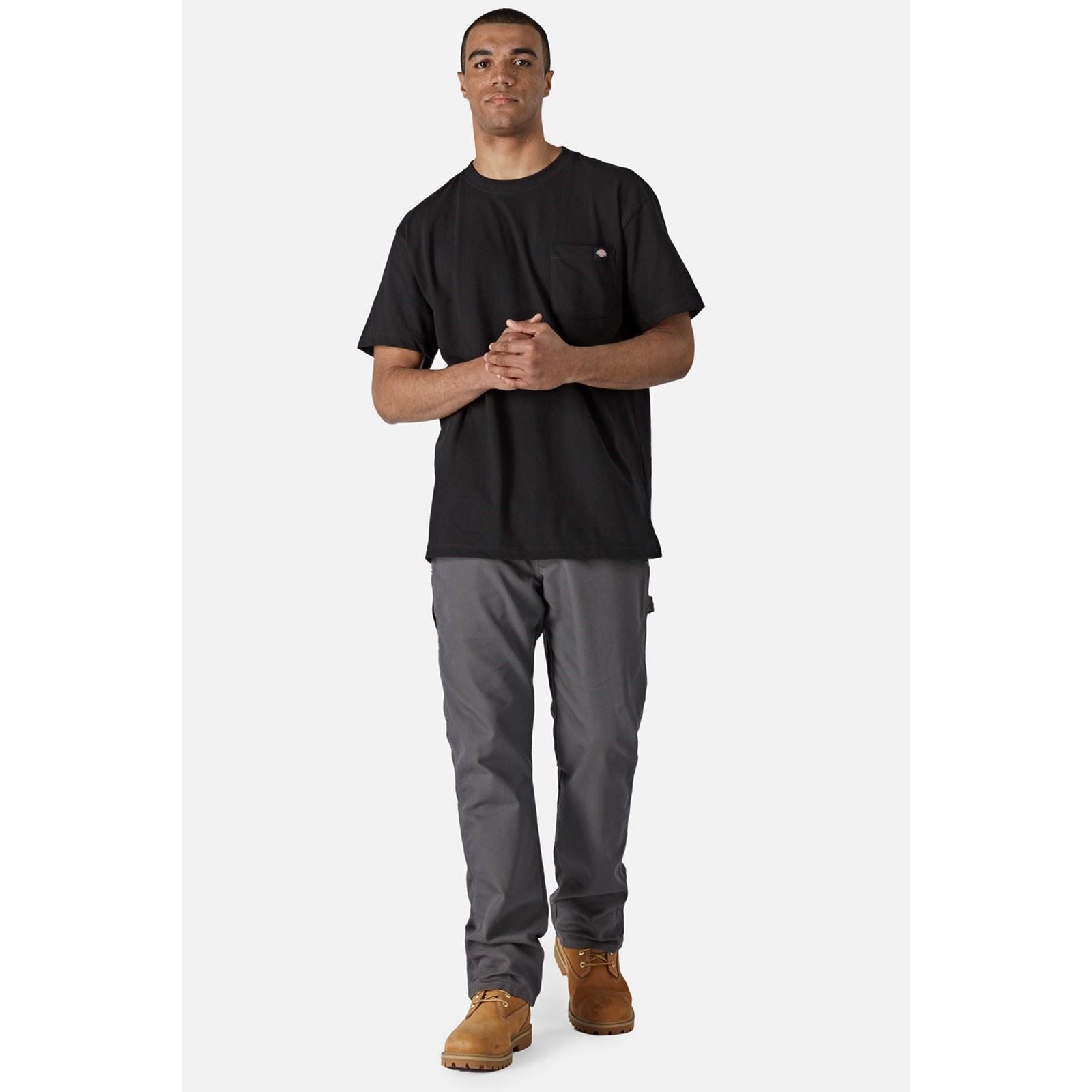 Dickies Short Sleeve T-Shirts Noirs En Coton Pour Hommes
