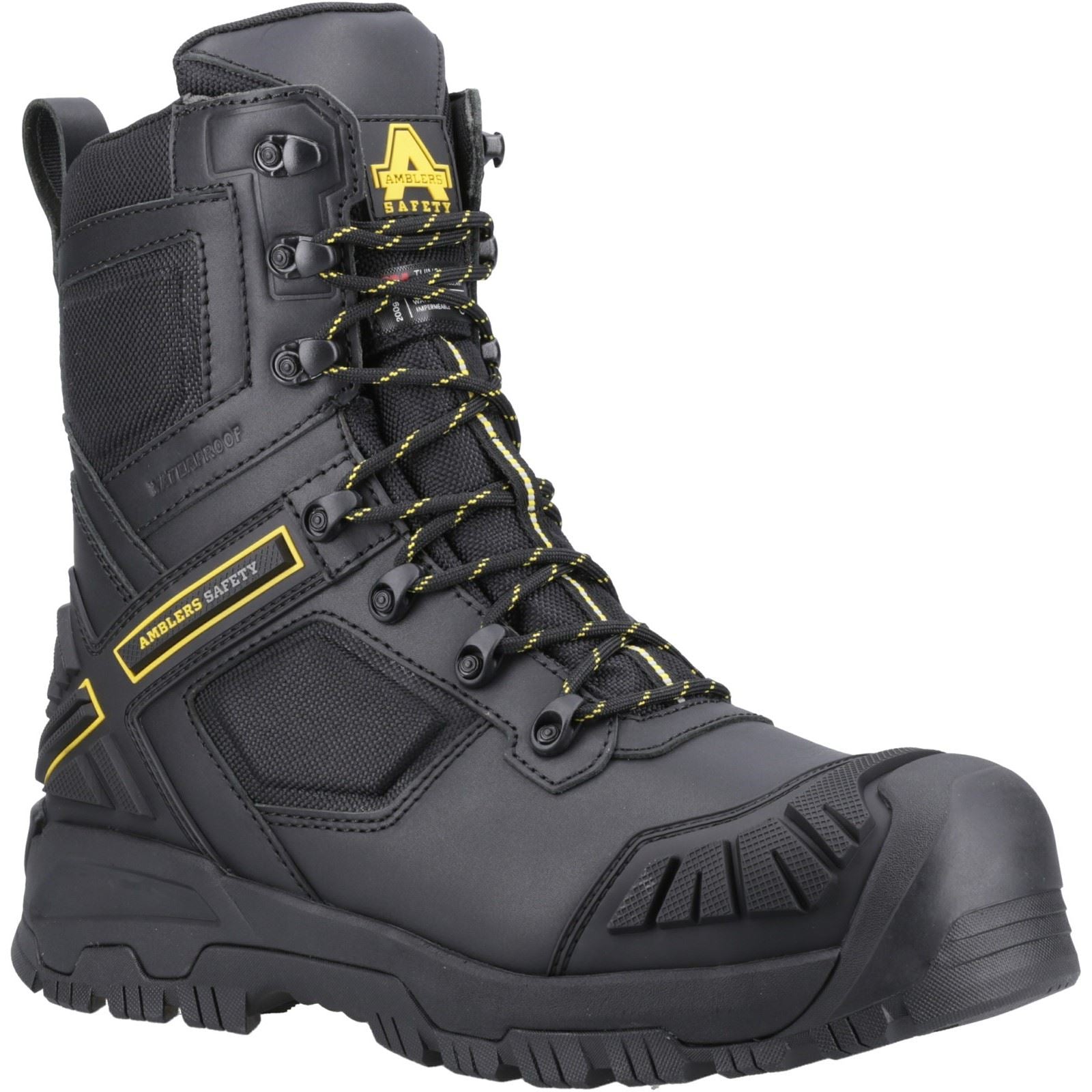 Amblers Safety Bottes De Sécurité Noires En Cuir Dynamite