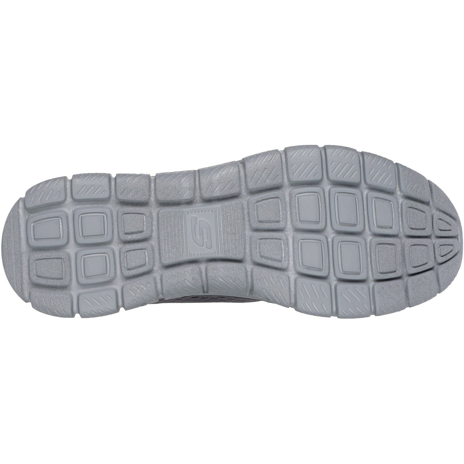 Skechers Track Leshur Chaussures De Sport En Polyester Pour Hommes Gris Charbon/Orange