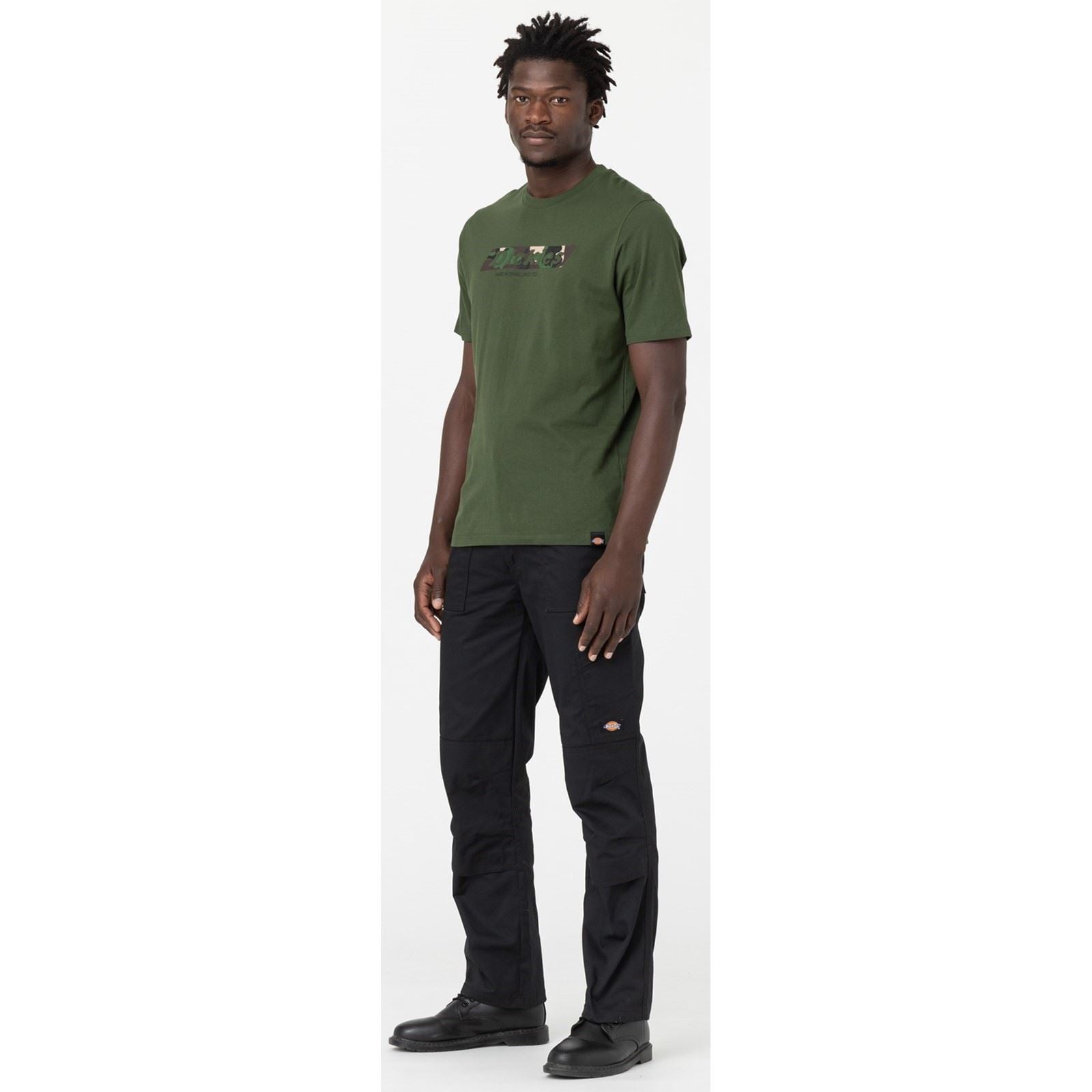 Dickies Action Flex Pantalons De Plein Air Pour Hommes En Polyester Noirs