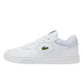 Lacoste Baskets Blanches En Cuir Pour Hommes