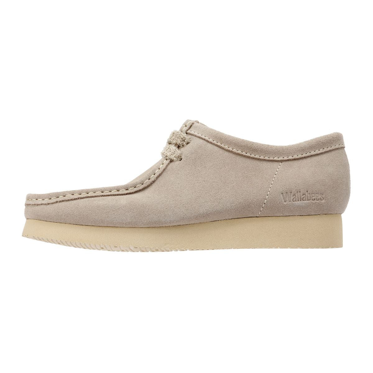 Clarks Originals Wallabee Day Chaussures Grises Pour Hommes En Daim À Lacets