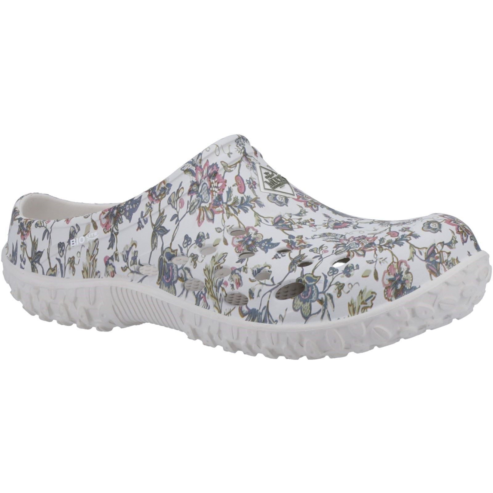 Muck Boots Muckster Lite Sabots À Imprimé Floral Gris Clair