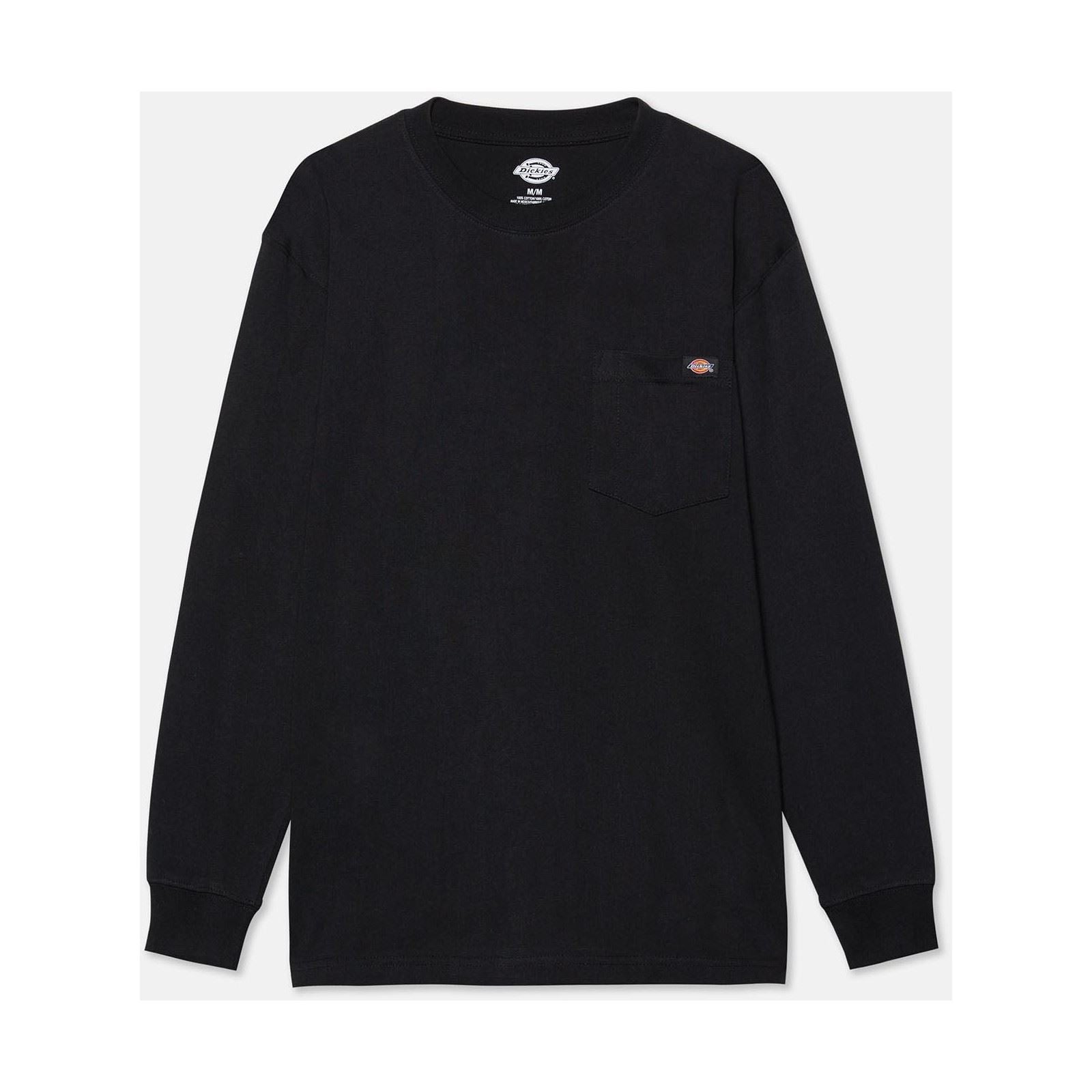 Dickies Pocket Long Sleeve T-Shirt Noir En Coton Pour Homme
