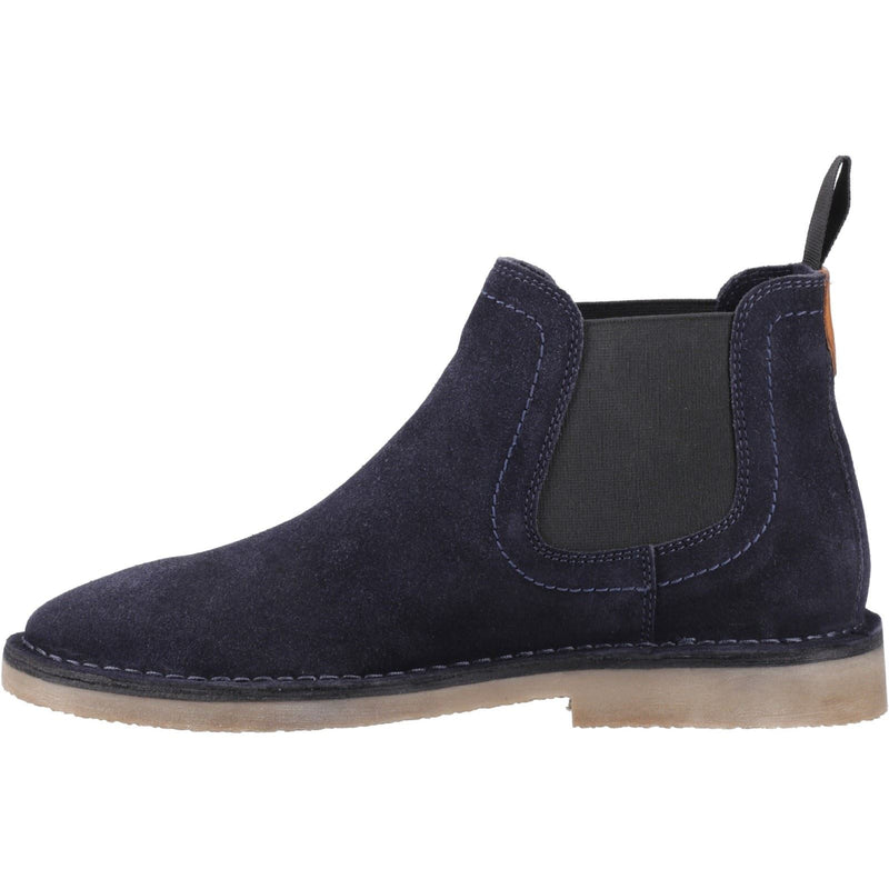 Hush Puppies Shaun Bottes Homme Bleu Marine En Suède