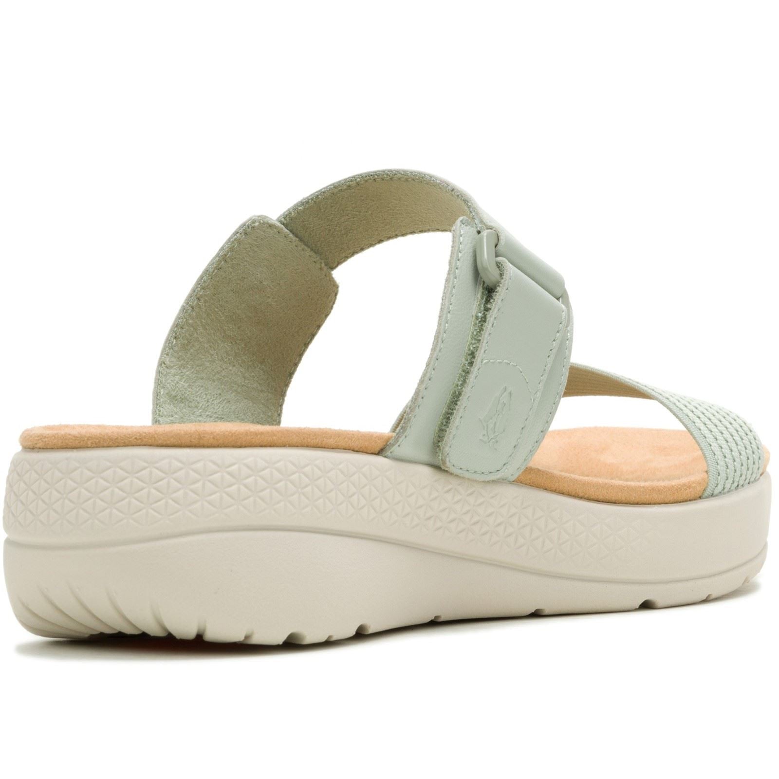 Hush Puppies Breathe Gore Sandales Sage En Cuir Pour Femmes