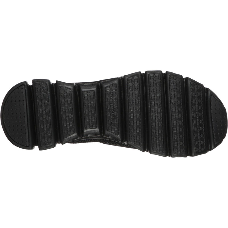 Skechers Glide Step Sneakers Noires Pour Femmes En Textile