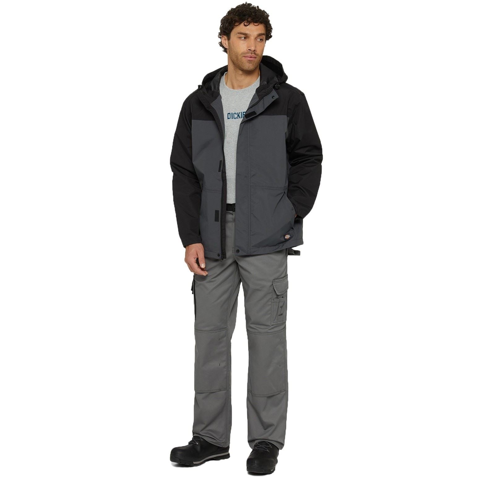 Dickies Waterproof Veste De Pluie Grise Pour Homme