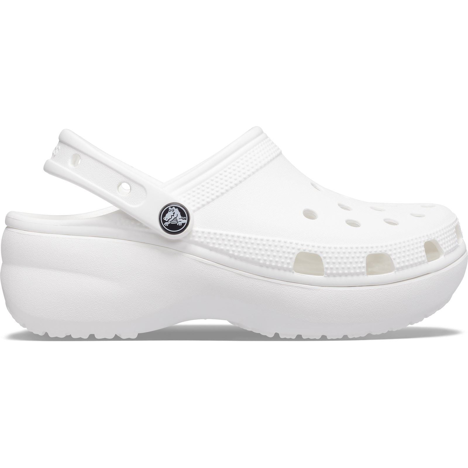 Crocs Classic Platform Sabots blancs pour femme en thermoplastique