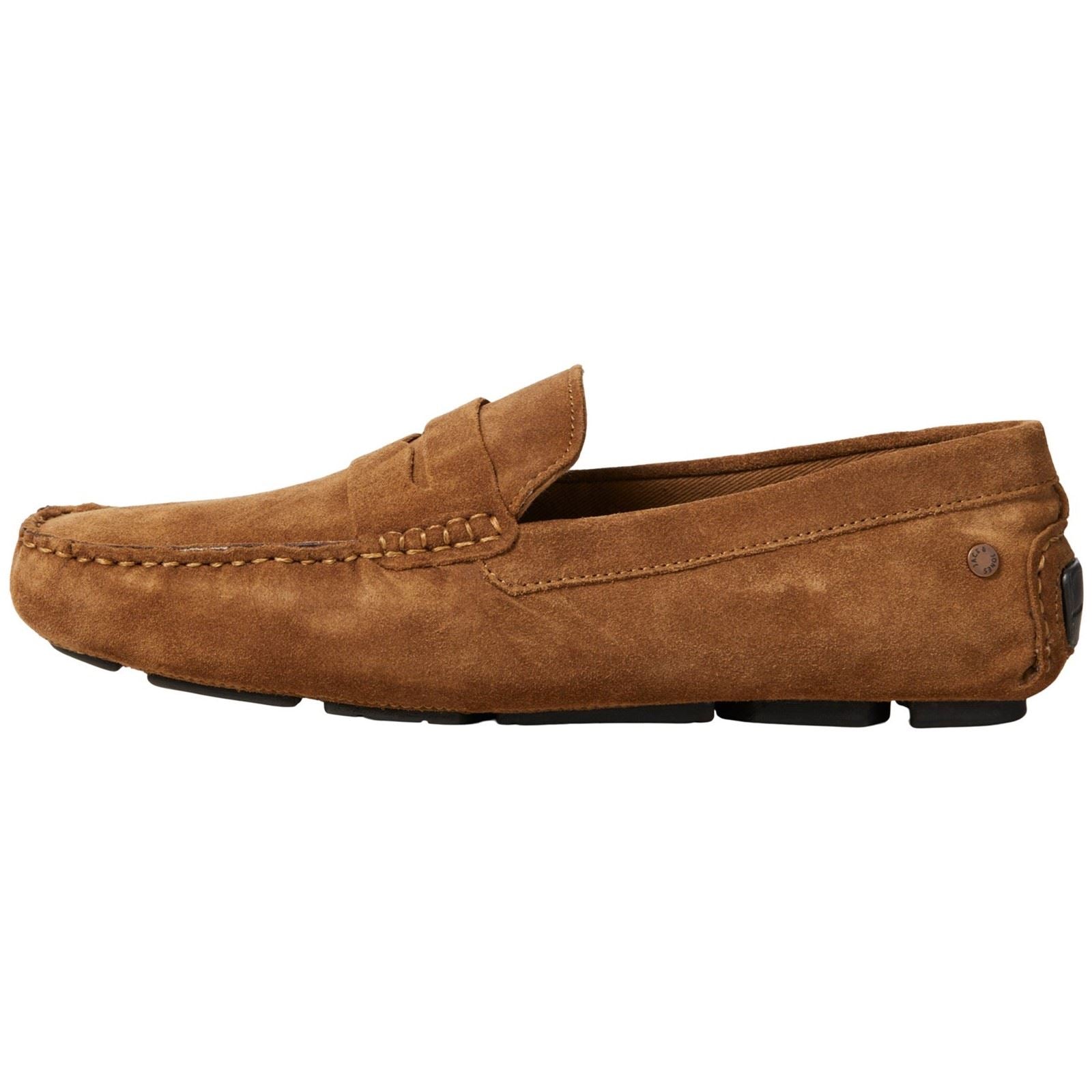 Jack & Jones Jensen Chaussures Mocassins Cognac Pour Homme En Suède