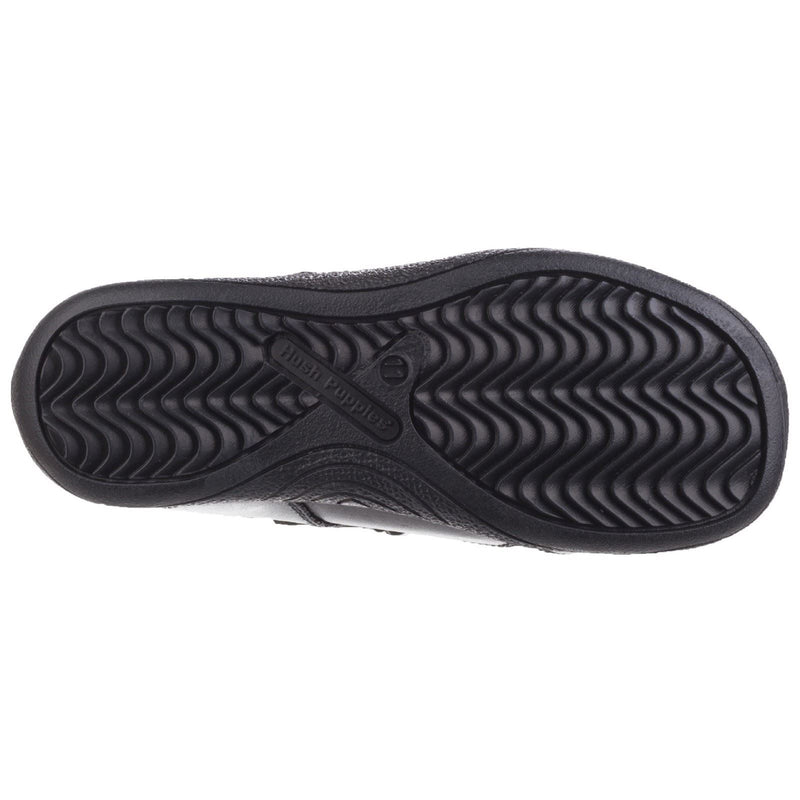 Hush Puppies Cindy Senior Chaussures Noires Pour Filles En Cuir