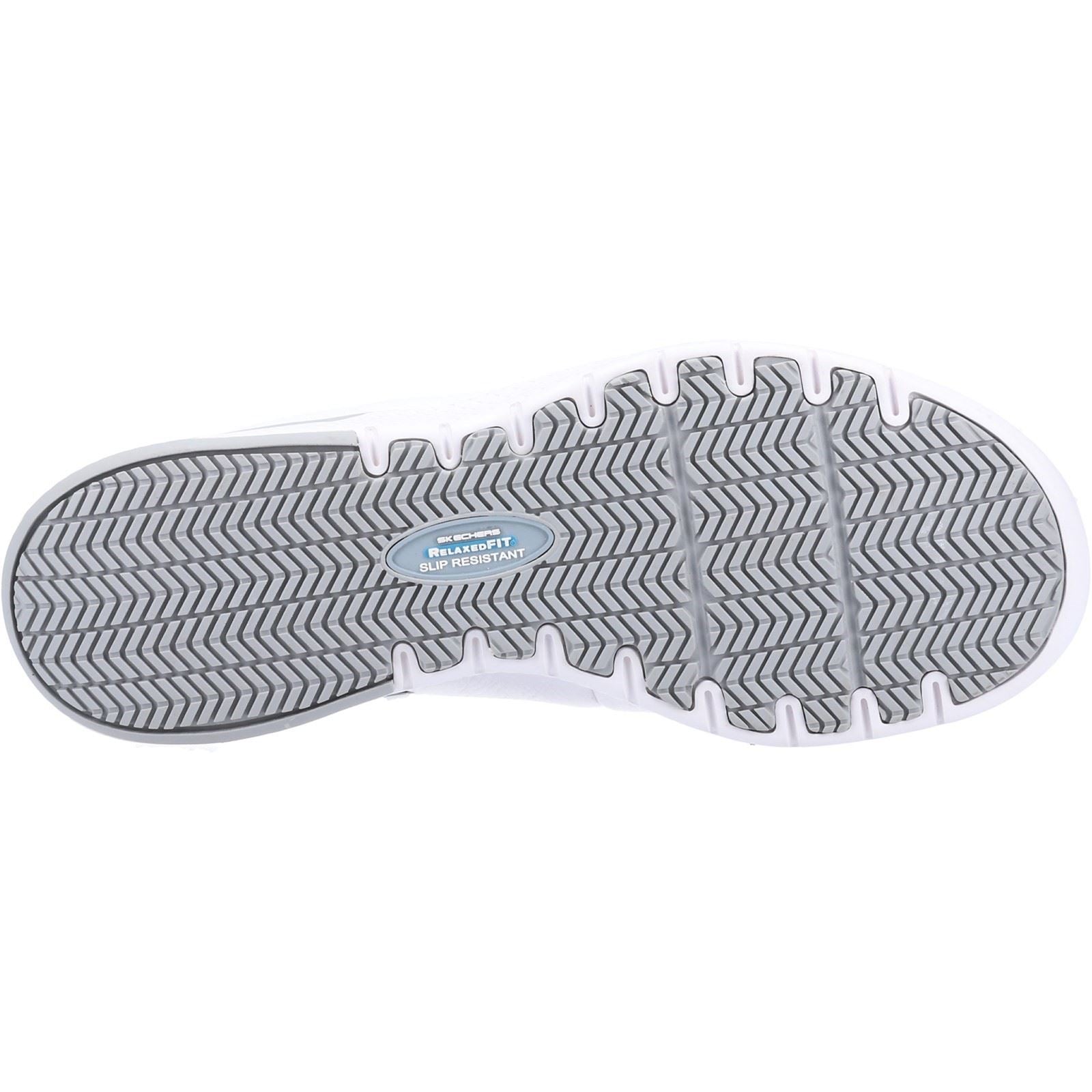 Skechers Workwear Marsing Gmina Baskets De Sécurité Blanches En Cuir Pour Femmes