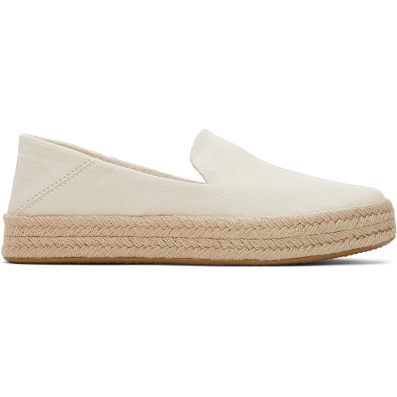 TOMS Carolina Espadrilles Naturelles Pour Femmes En 100% Coton
