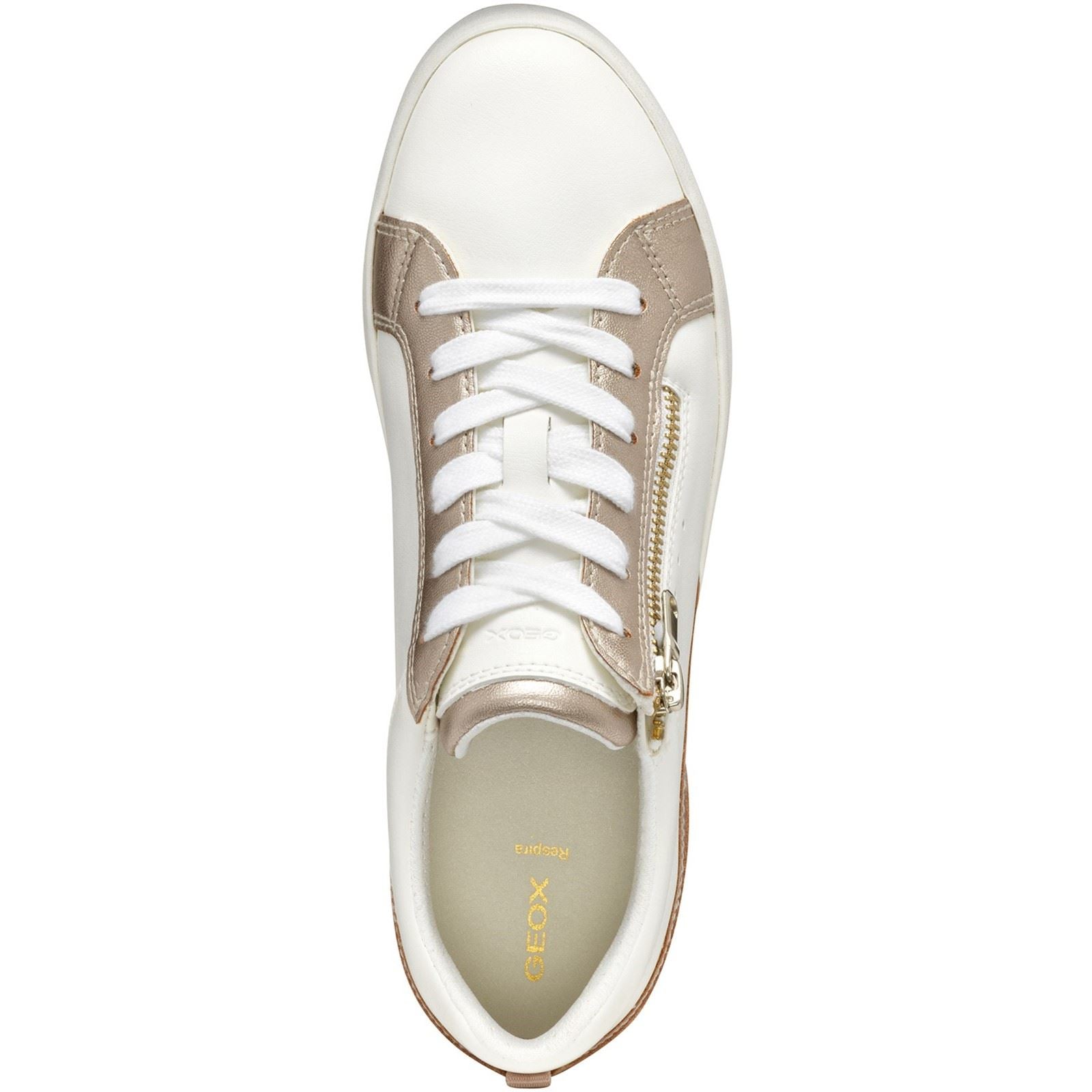 Geox D BLOMIEE Chaussures De Sport Blanches Et Nues Pour Femmes
