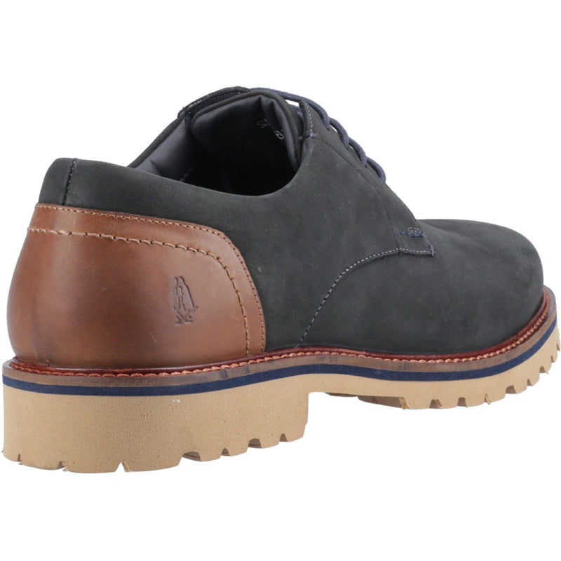 Hush Puppies Marcus Chaussures À Lacets Pour Homme En Nubuck Bleu Marine