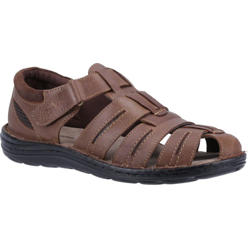 Hush Puppies Albert Sandales Pour Hommes En Cuir Marron