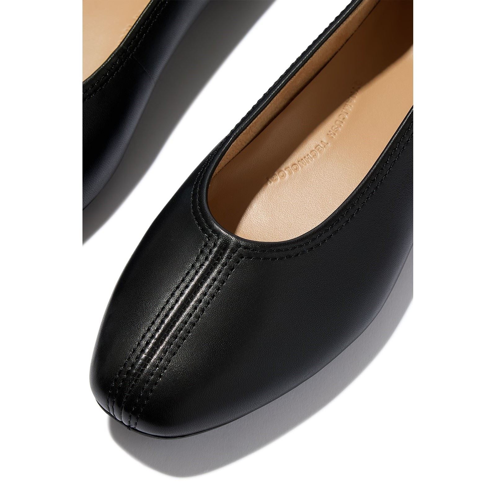 Fitflop Delicato High-Cut Ballerines Noires En Cuir Pour Femmes