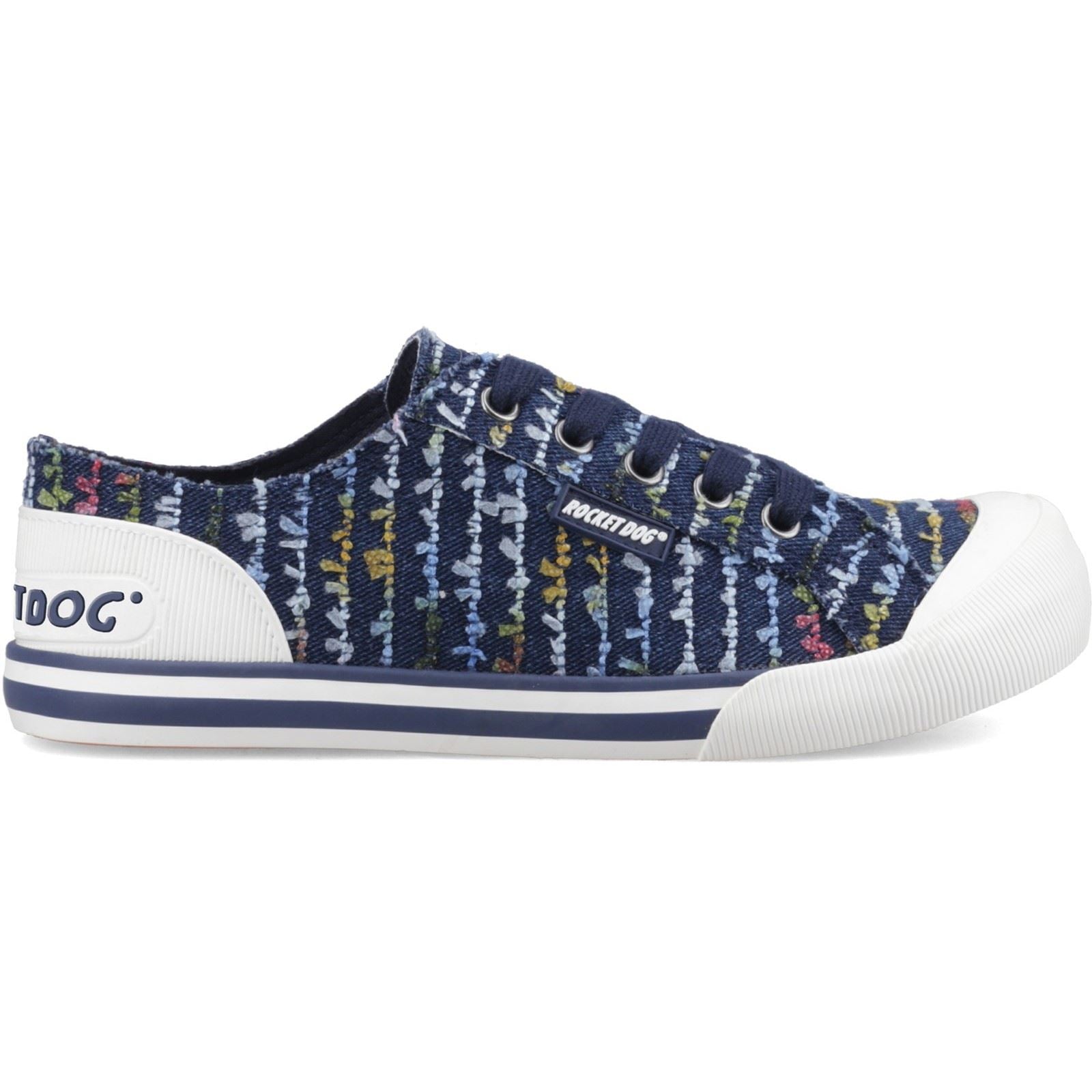 Rocket Dog Jazzin Radio Baskets Bleues En Coton Pour Femmes