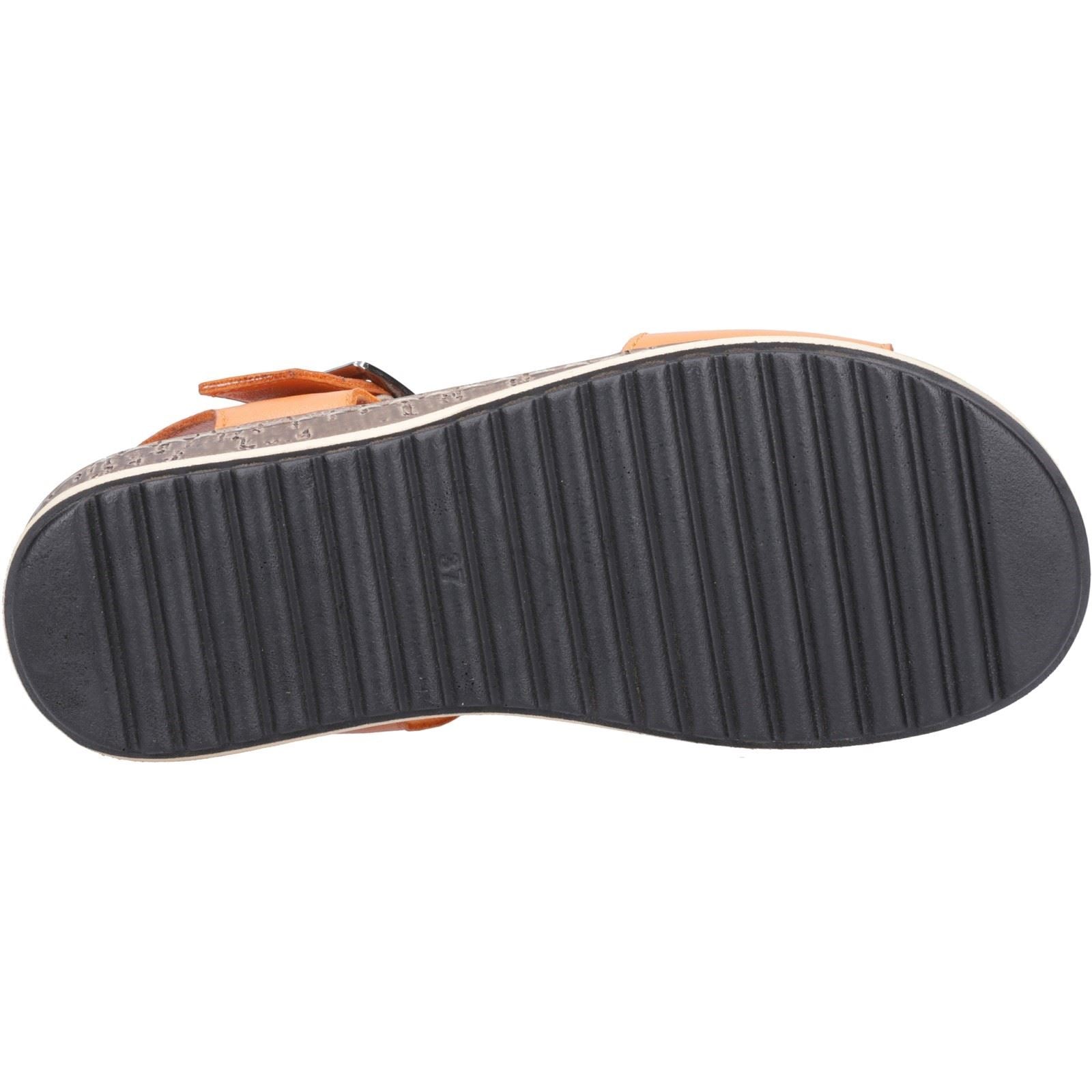 Hush Puppies Ellie Sandales En Cuir Pour Femme De Couleur Orange