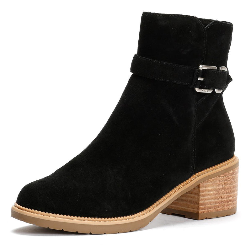 TOMS Hailey Buckle Bottes Noires Pour Femmes En Suède