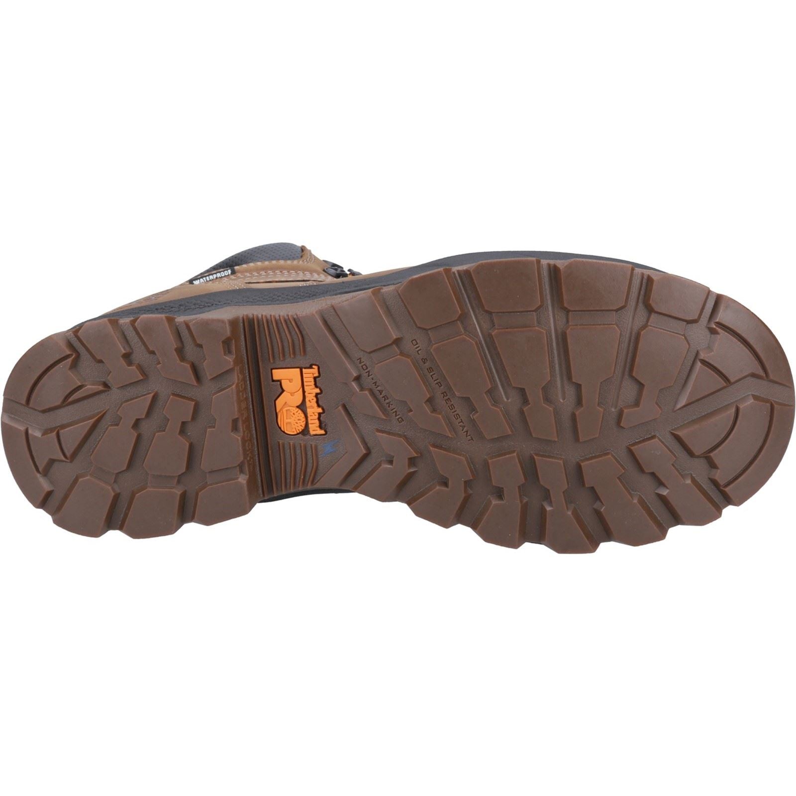 Timberland Pro Bottes De Sécurité En Cuir Marron Titan 6"