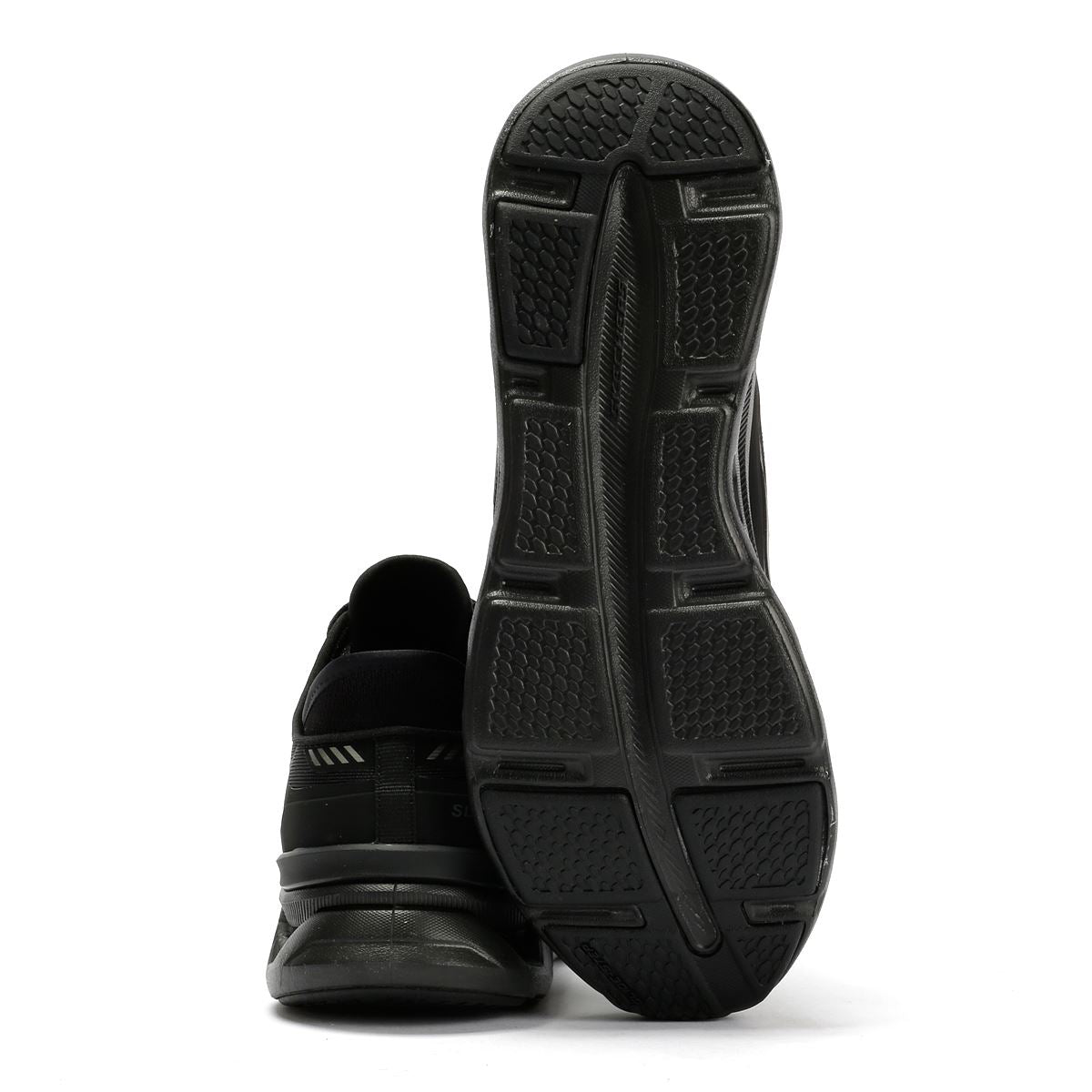 Skechers Slip-Ins Glide Step Altus Baskets Noires En Mesh Pour Femmes
