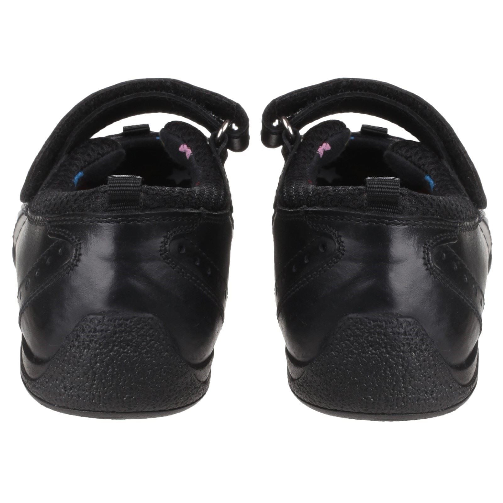 Hush Puppies Cindy Senior Chaussures Noires Pour Filles En Cuir