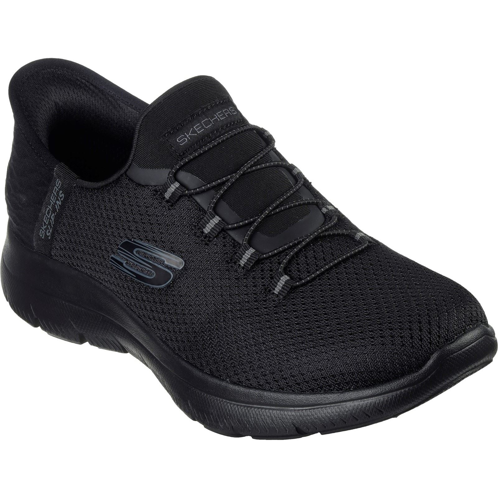 Skechers Summits Diamond Dream Sneakers Noires Pour Femmes En Textile