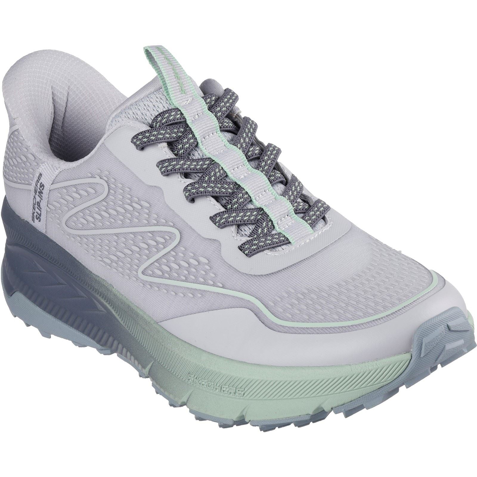 Skechers Switch Back Mist Bottes De Randonnée Pour Femme En Textile Gris/Vert