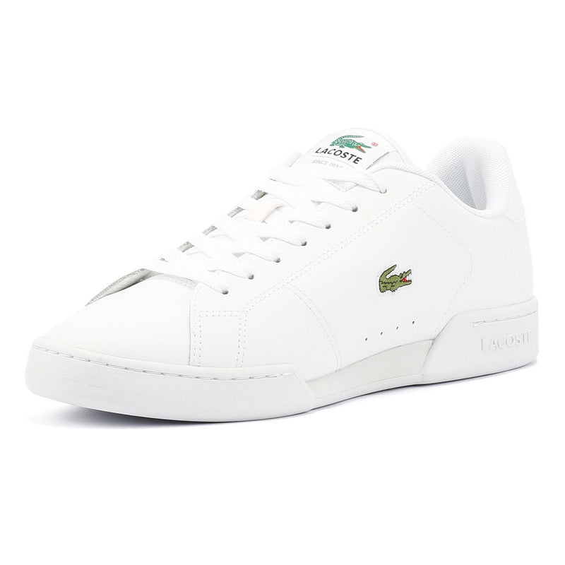 Lacoste Carnaby Cup Baskets Blanches En Cuir Pour Hommes
