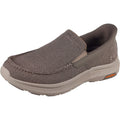 Skechers Pollard Wilfred Chaussures Basses Pour Hommes En Toile Couleur Taupe