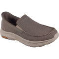 Skechers Pollard Wilfred Chaussures Basses Pour Hommes En Toile Couleur Taupe