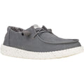 HEYDUDE Wendy Canvas Mocassins Gris Foncé Pour Femmes En 100% Coton