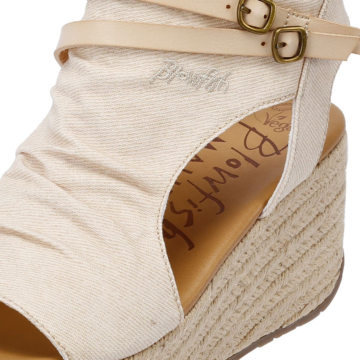 Blowfish Malibu Lacey Bone Sandales En Textile Denim Pour Femme
