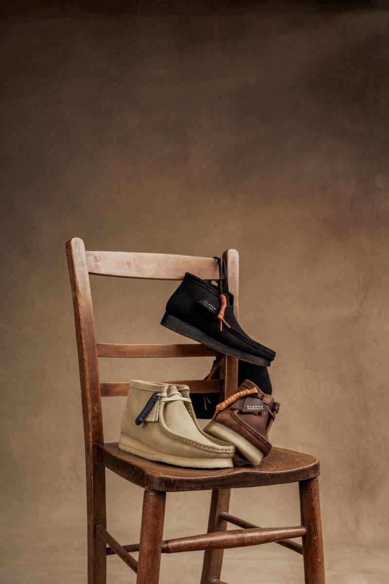 Clarks Originals Wallabee Beeswax Bottes marron pour hommes