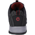 Hi-Tec Auckland Lite Chaussures De Randonnée Pour Homme En Cuir Gris Graphite/rouge Foncé