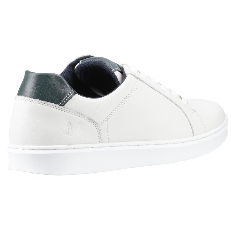 Hush Puppies Madden Baskets Blanches En Cuir Pour Hommes