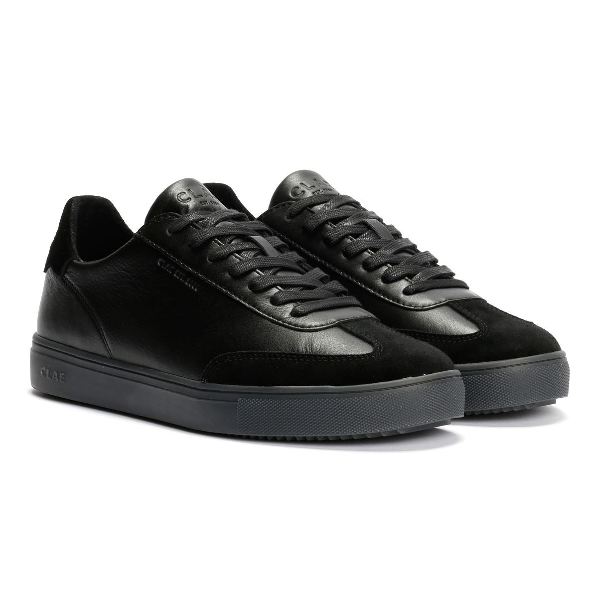 Clae Deane Baskets En Cuir Noir Pour Hommes