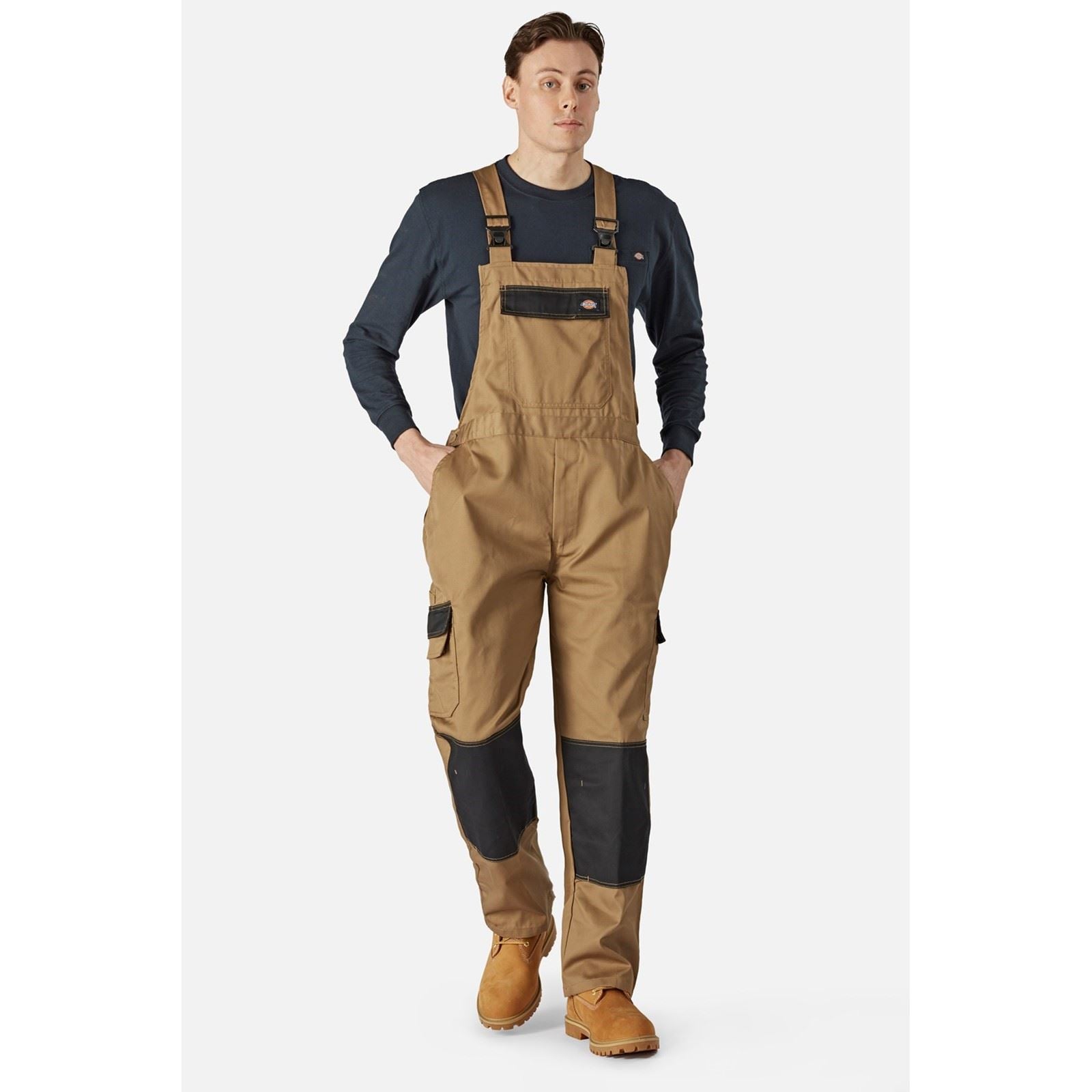 Dickies Everyday Bib and Brace Salopette De Travail En Polyester Pour Homme Marron