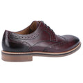 Hush Puppies Bryson Chaussures Richelieu Bordeaux Pour Hommes En Cuir